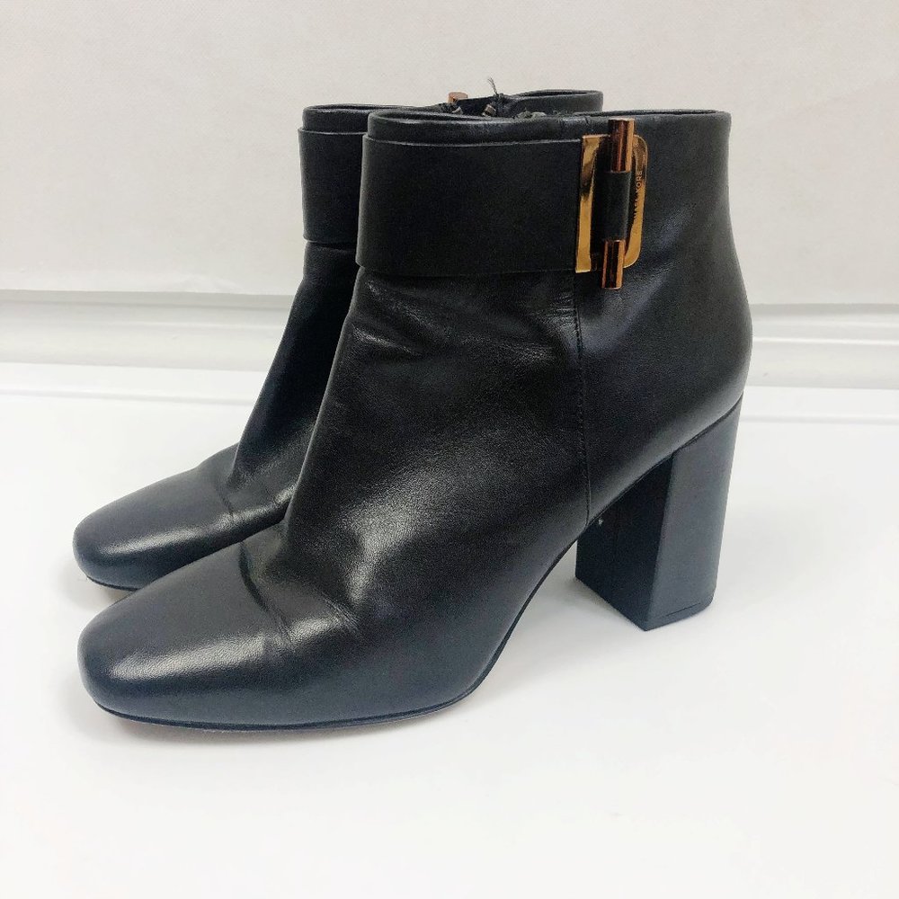 Michael Kors 'Gloria' Ankle Heeled Boots in Black
